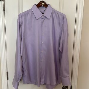 Hugo Boss Regular Fit/Size 17 Neck 34/35 sleeve length Purple Dress shirt